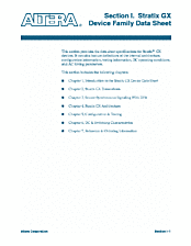 DataSheet EP1SGX25CF672 pdf